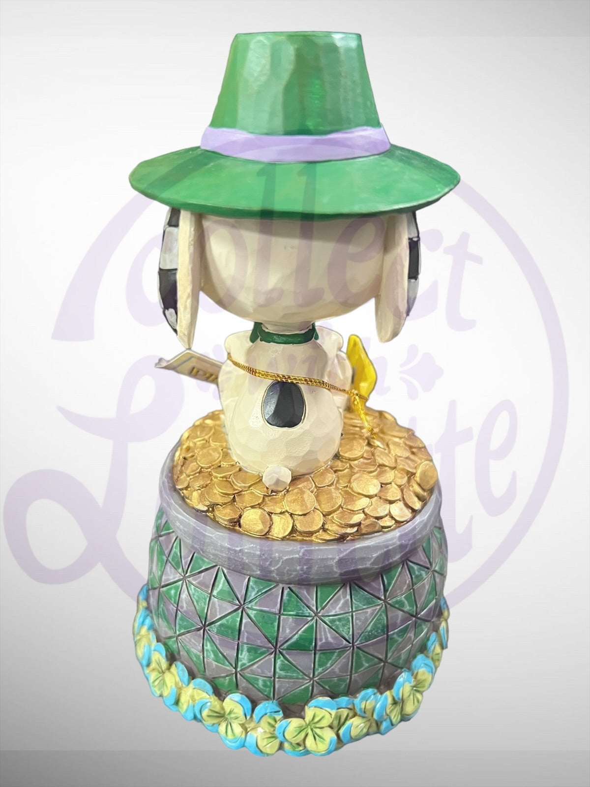 Jim Shore Peanuts -Lucky Ol' Dog Snoopy Woodstock St. Patrick's Day Figurine